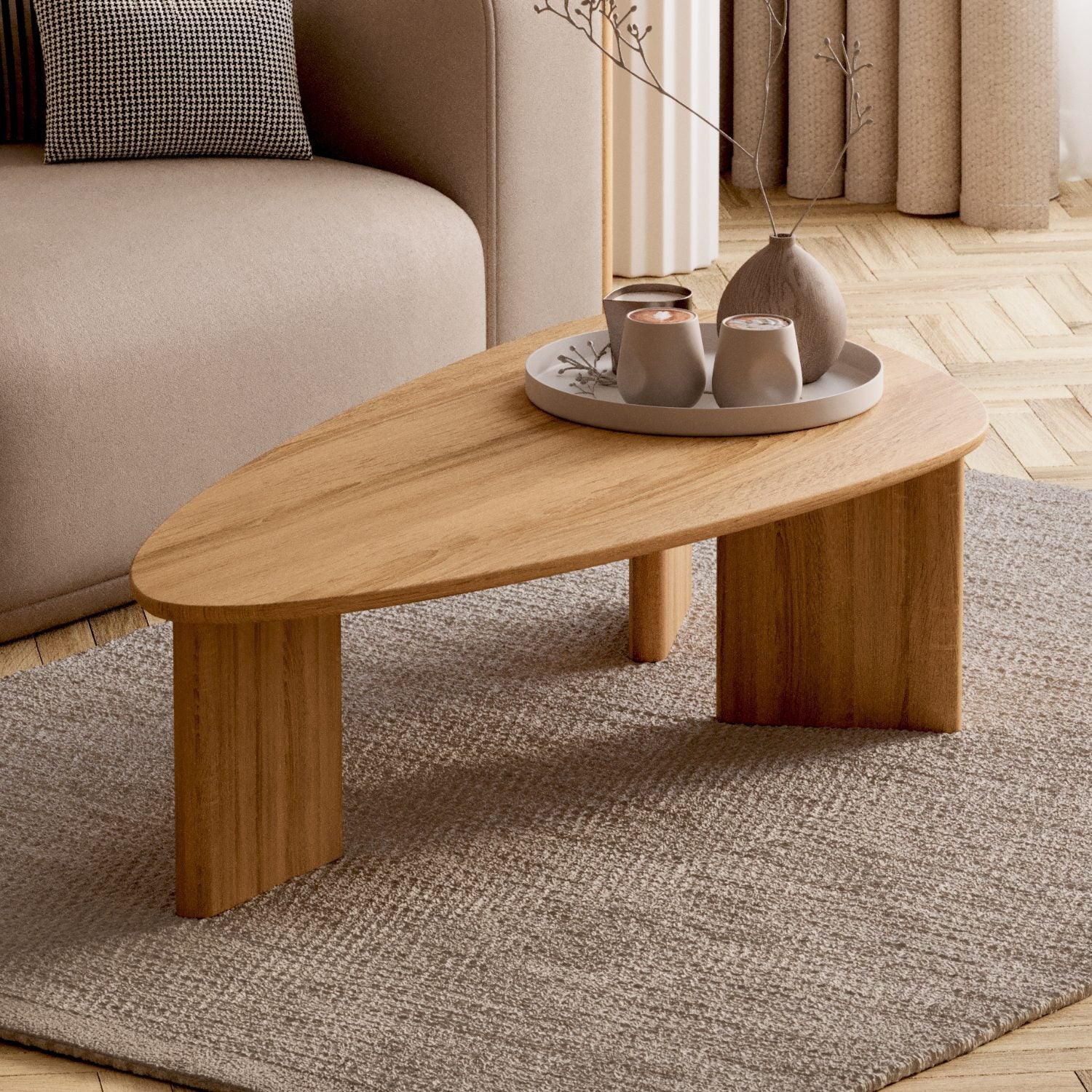 Soffbord i massiv ek 'Tova'