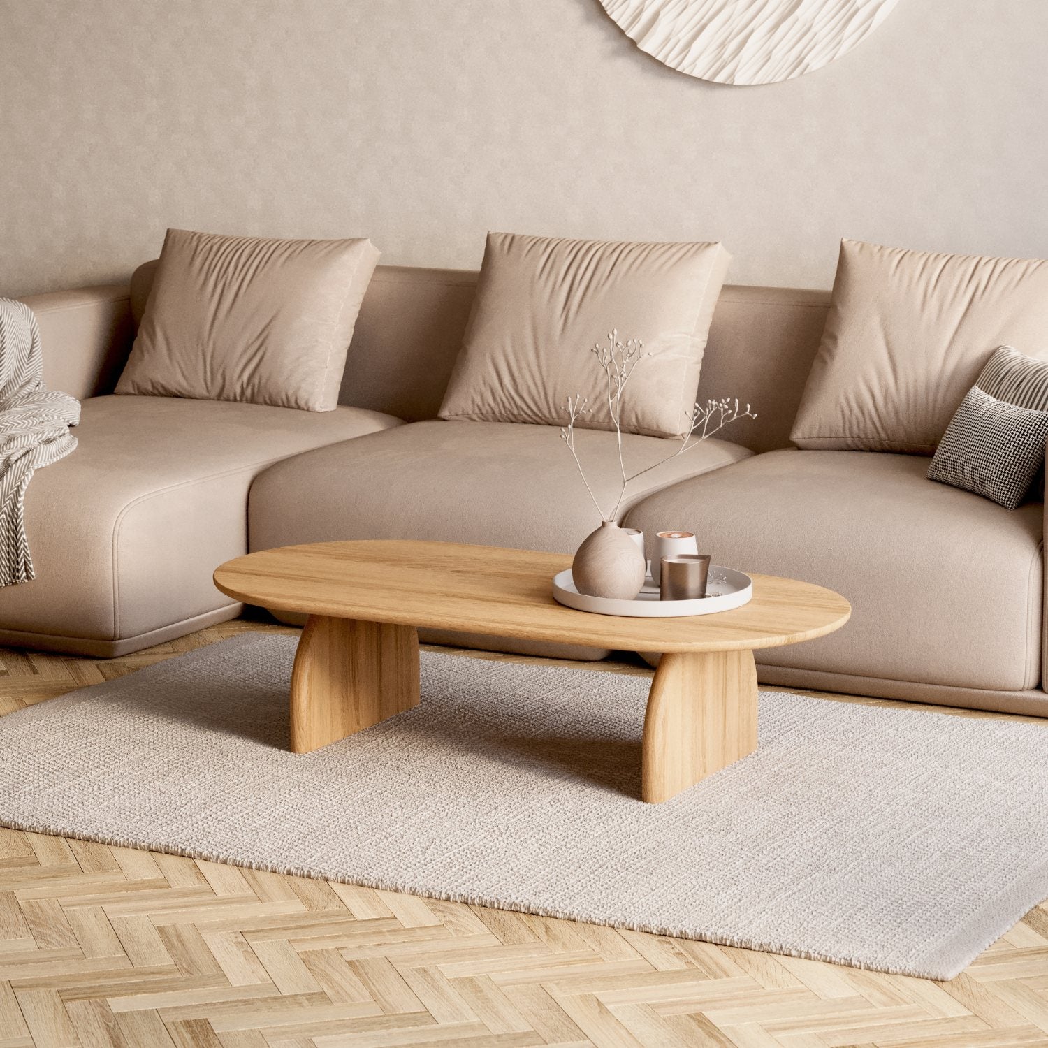 Soffbord i massiv ek 'Runa'