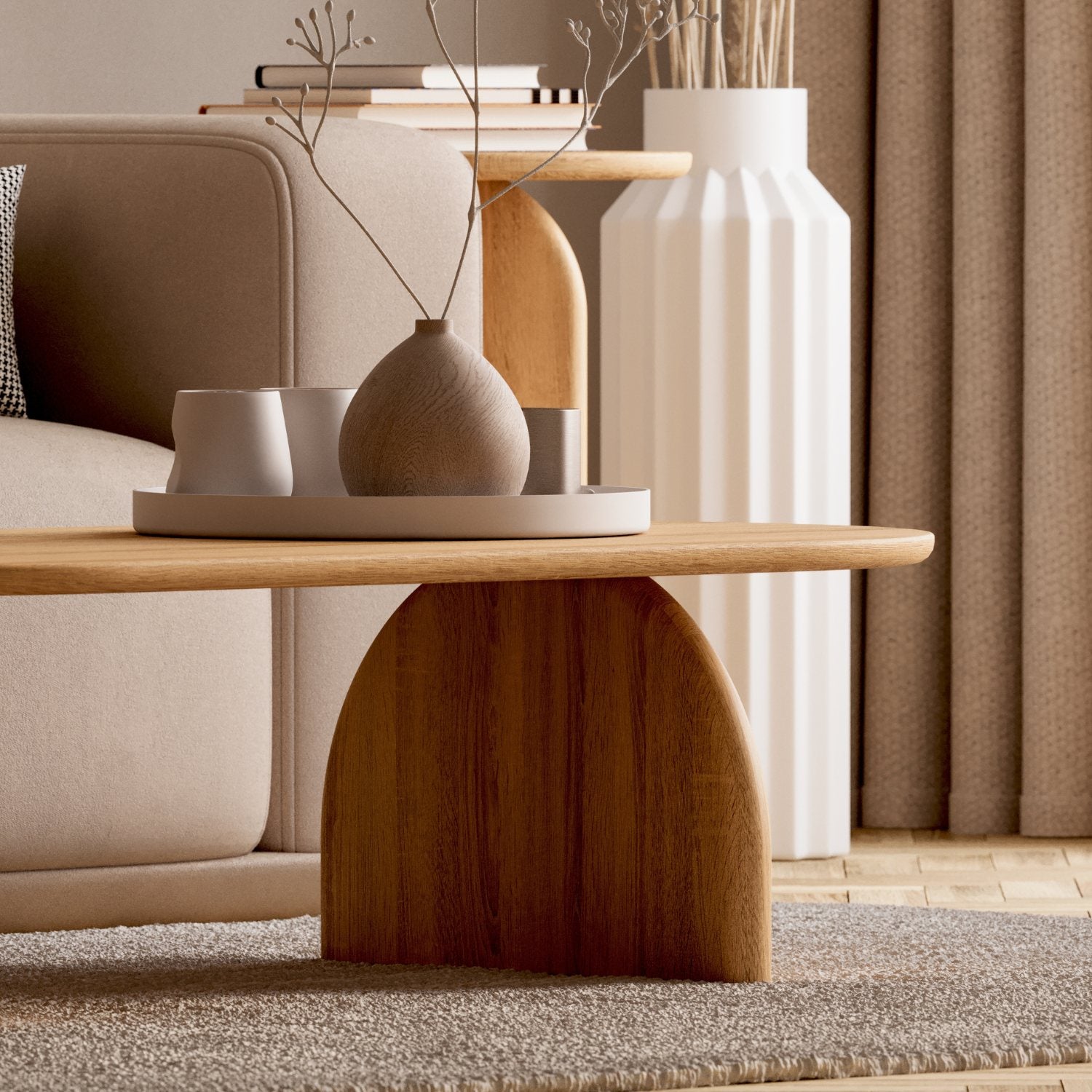 Soffbord i massiv ek 'Runa'