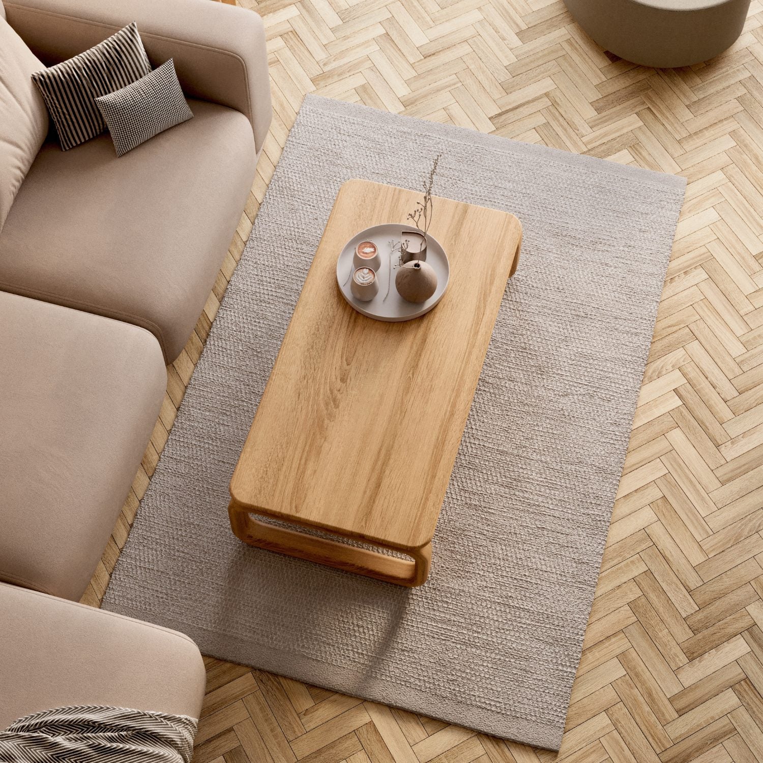 Soffbord i massiv ek 'Vesa'