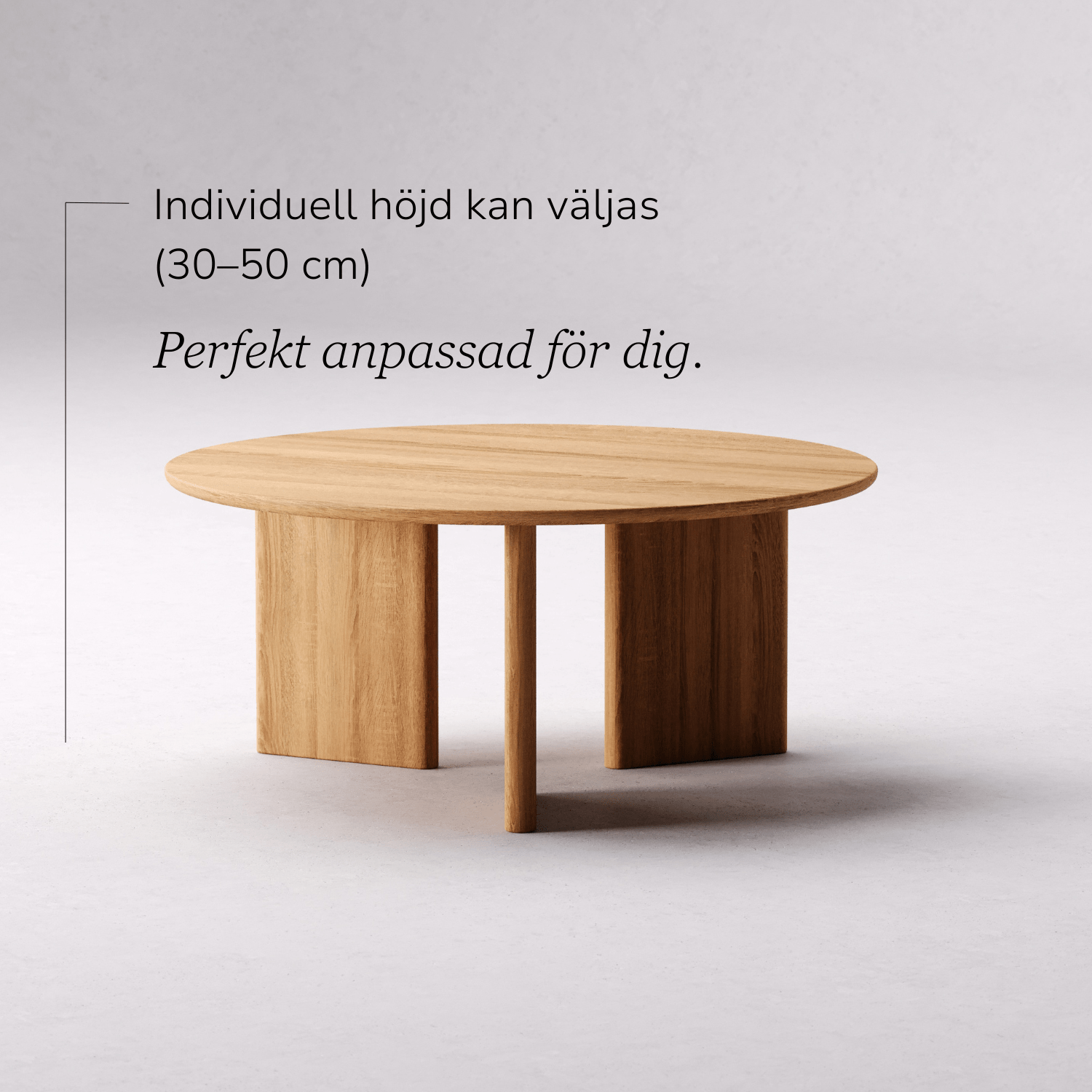 Soffbord i massiv ek 'Niva'