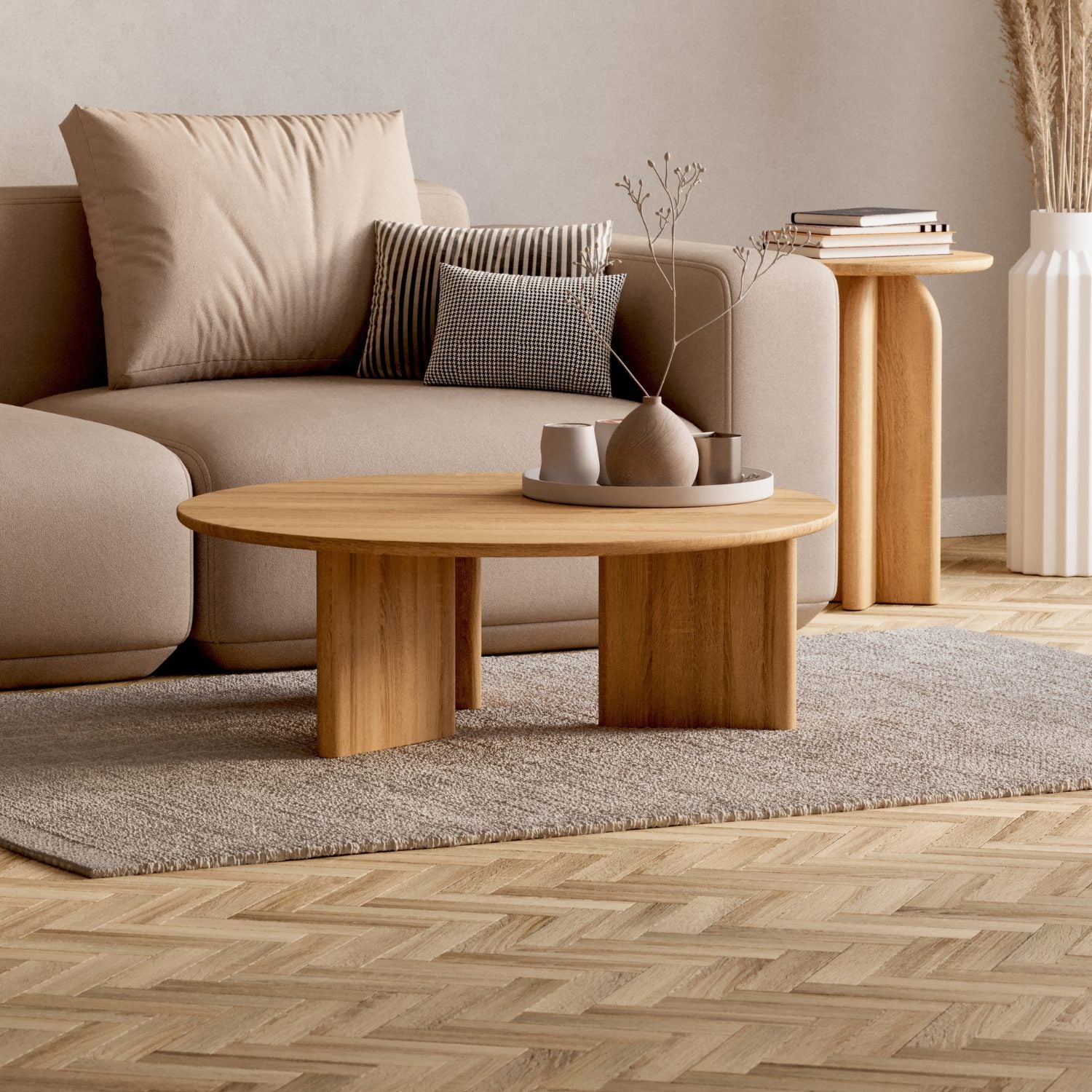 Soffbord i massiv ek 'Niva'