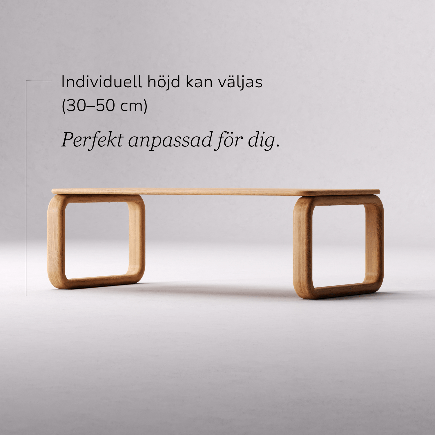 Soffbord i massiv ek 'Vesa'