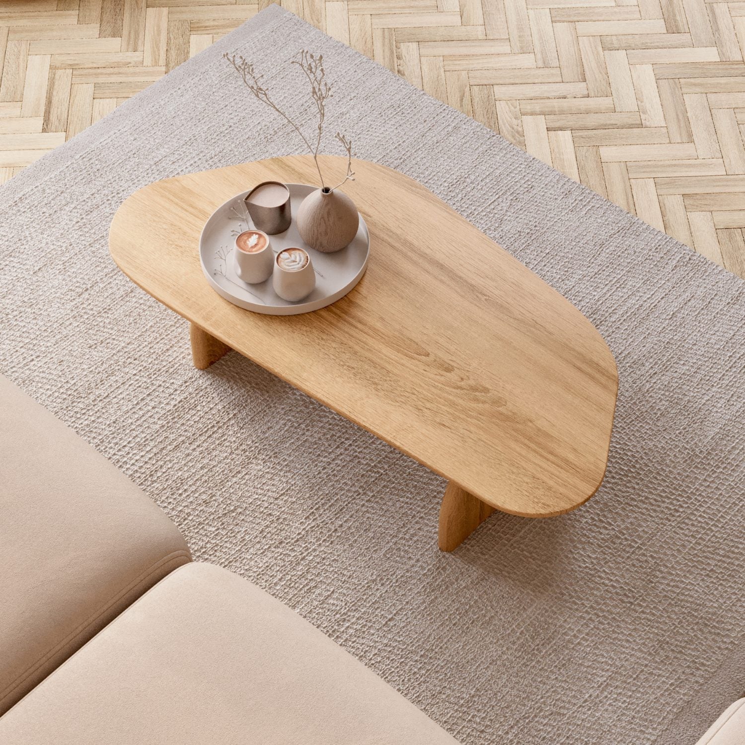 Soffbord i massiv ek 'Eira'