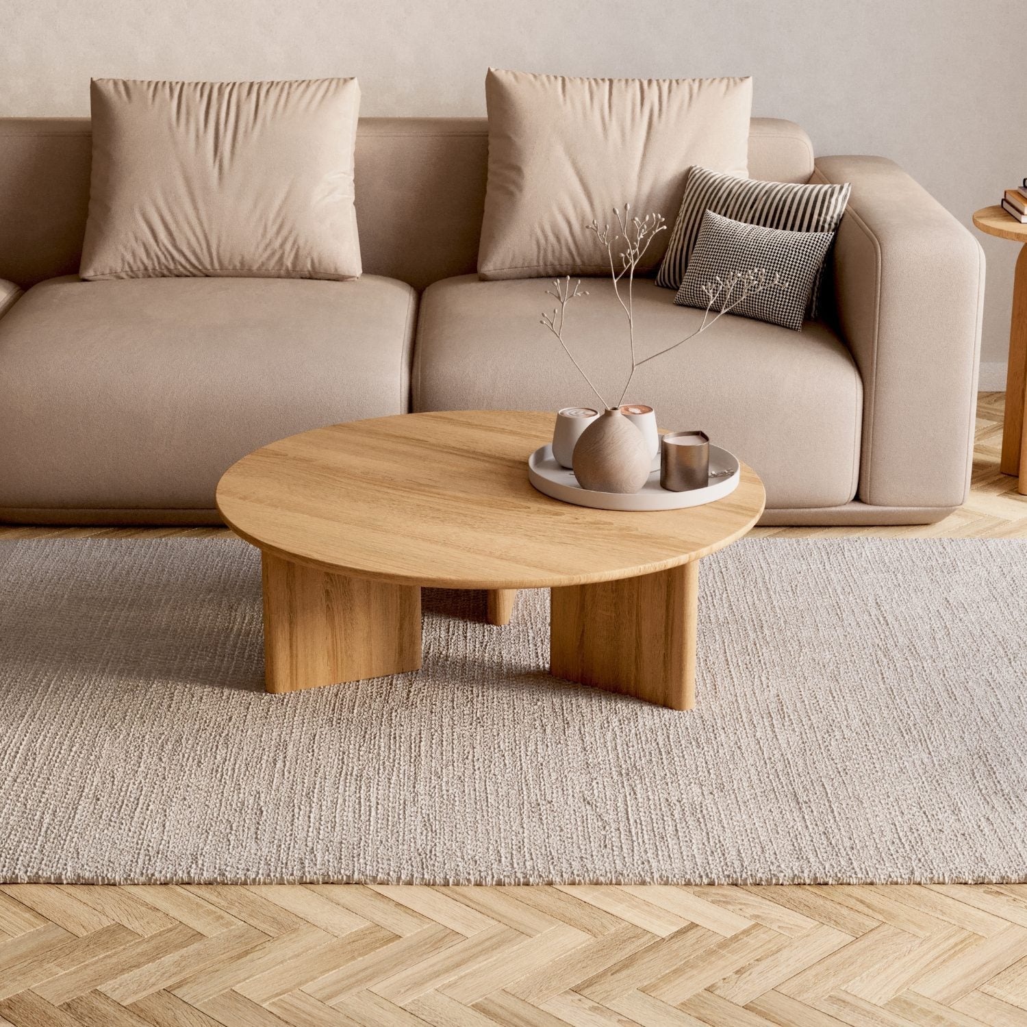 Soffbord i massiv ek 'Niva'