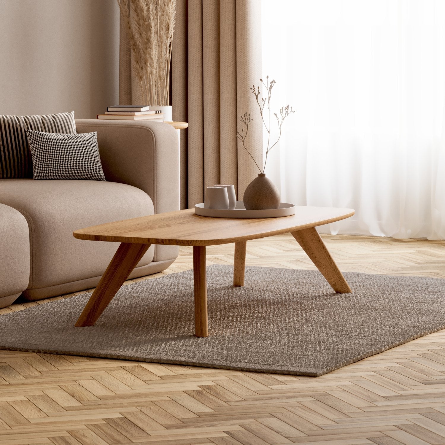 Soffbord i massiv ek 'Liv'