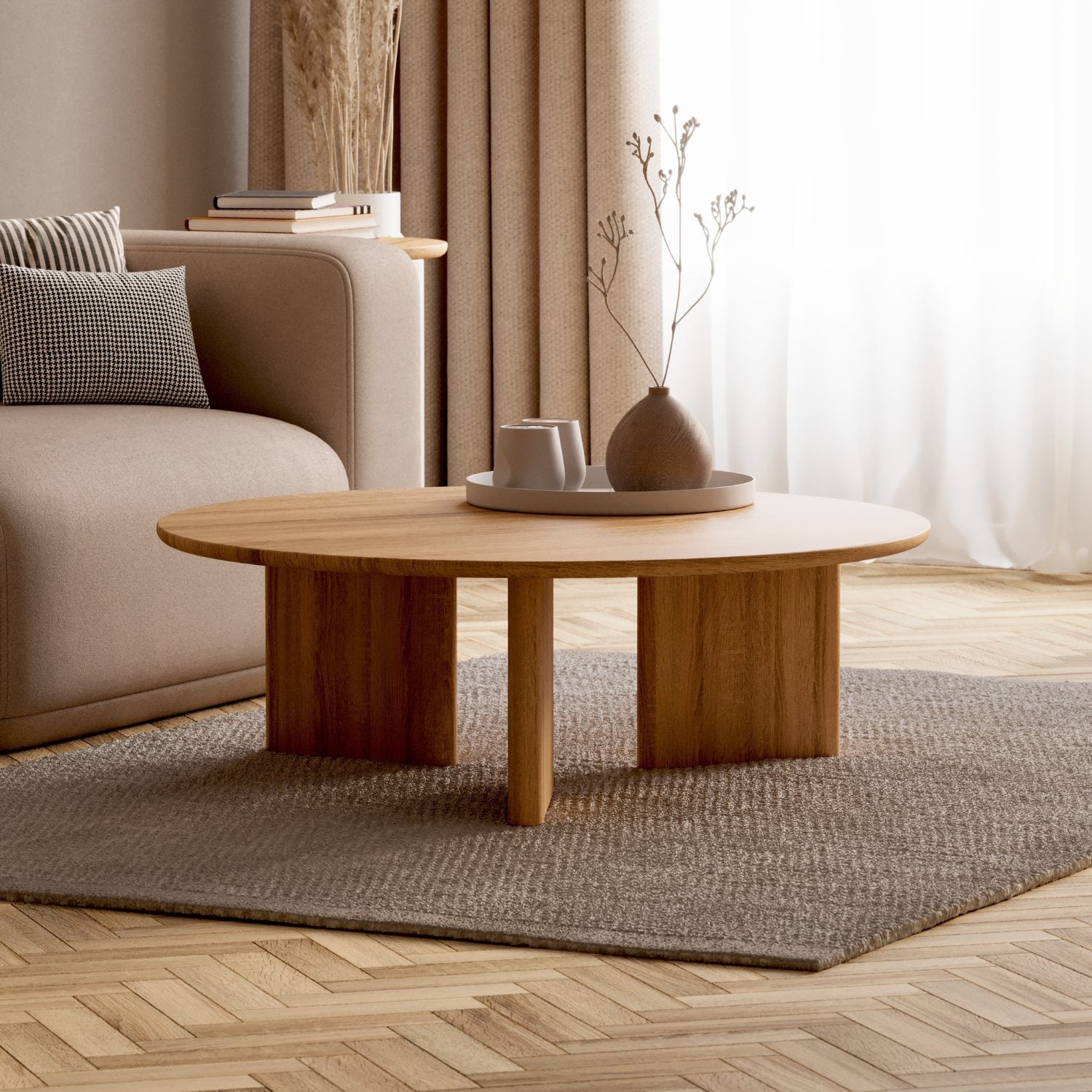 Soffbord i massiv ek 'Niva'