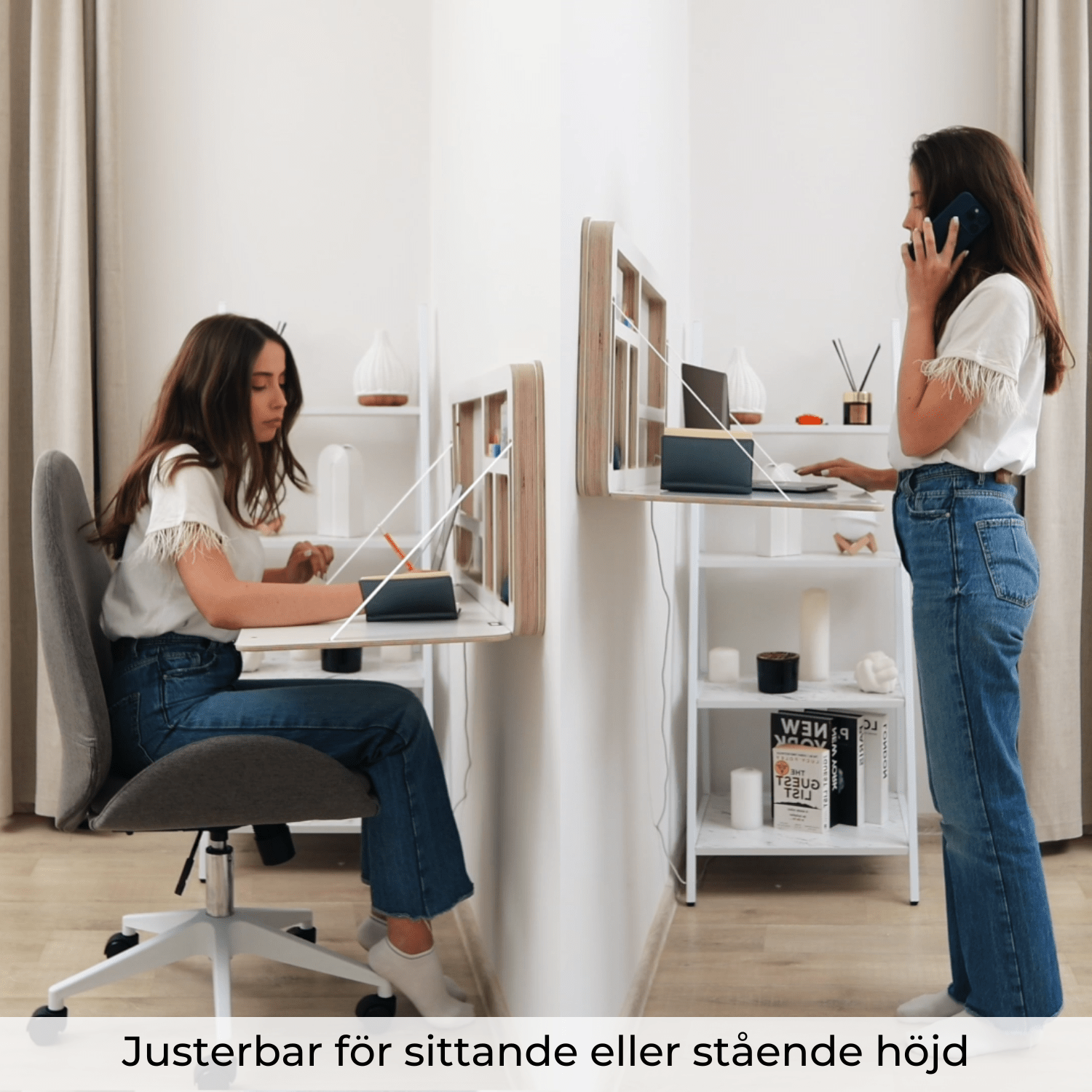 Fällbart skrivbord för väggen | NordicDesk