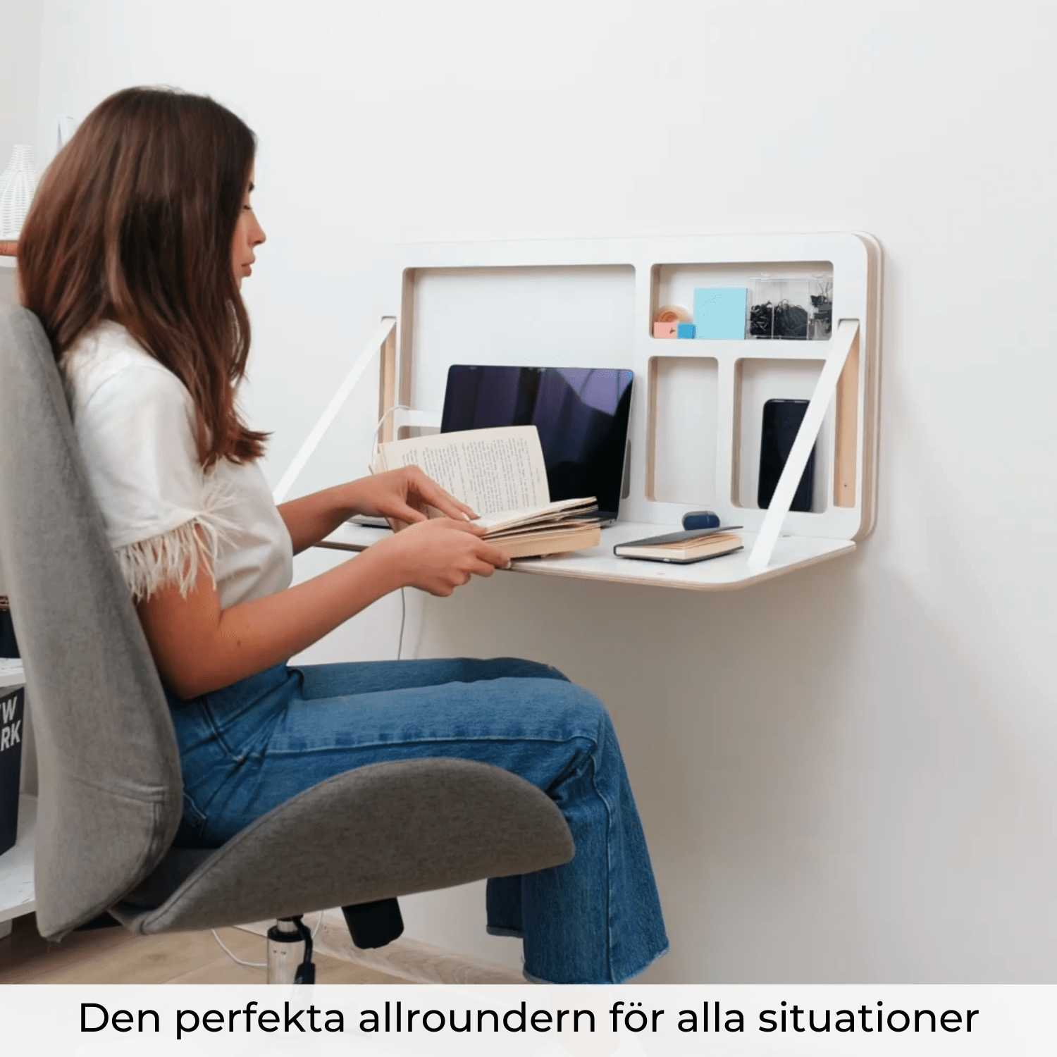 Fällbart skrivbord för väggen | NordicDesk