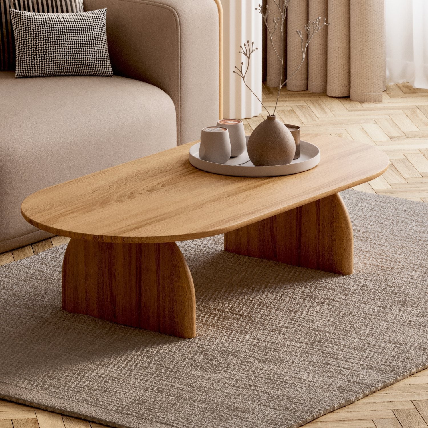 Soffbord i massiv ek 'Runa'