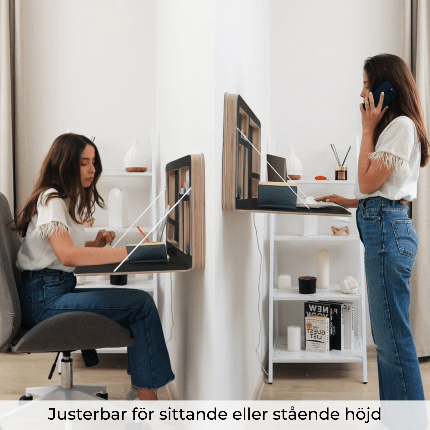 Fällbart skrivbord för väggen | NordicDesk