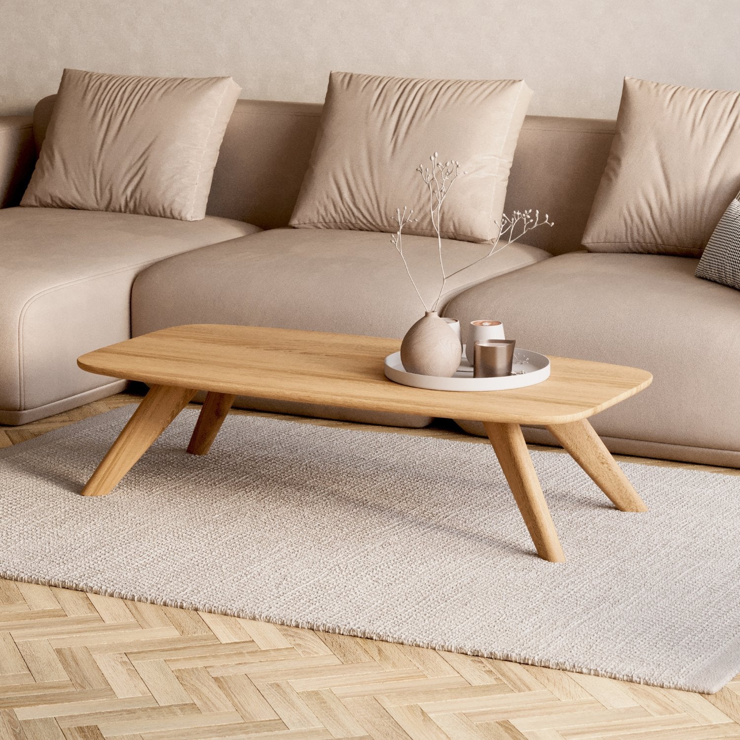 Soffbord i massiv ek 'Liv'