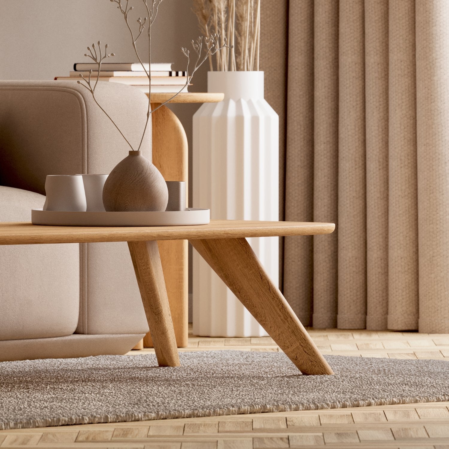 Soffbord i massiv ek 'Liv'