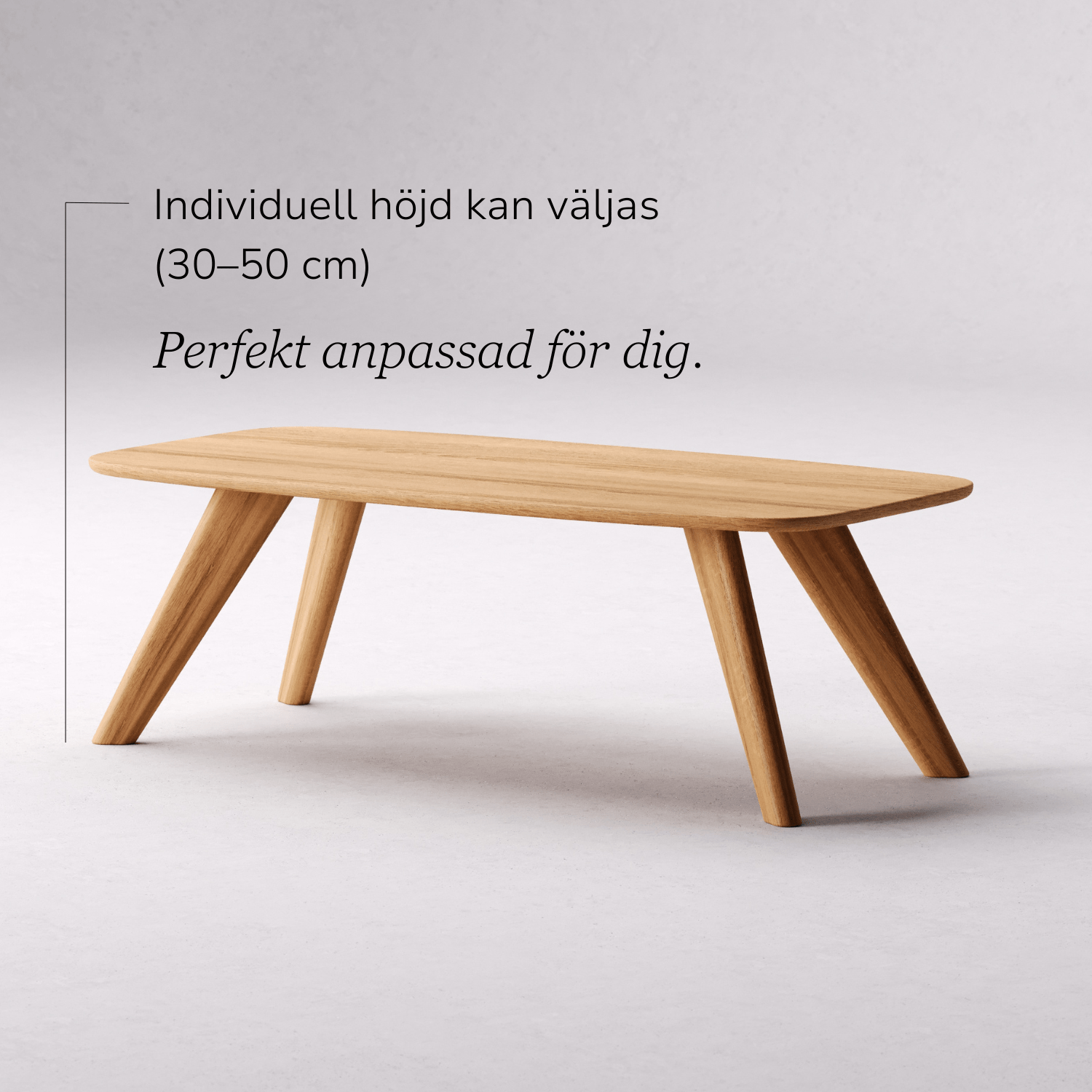 Soffbord i massiv ek 'Liv'