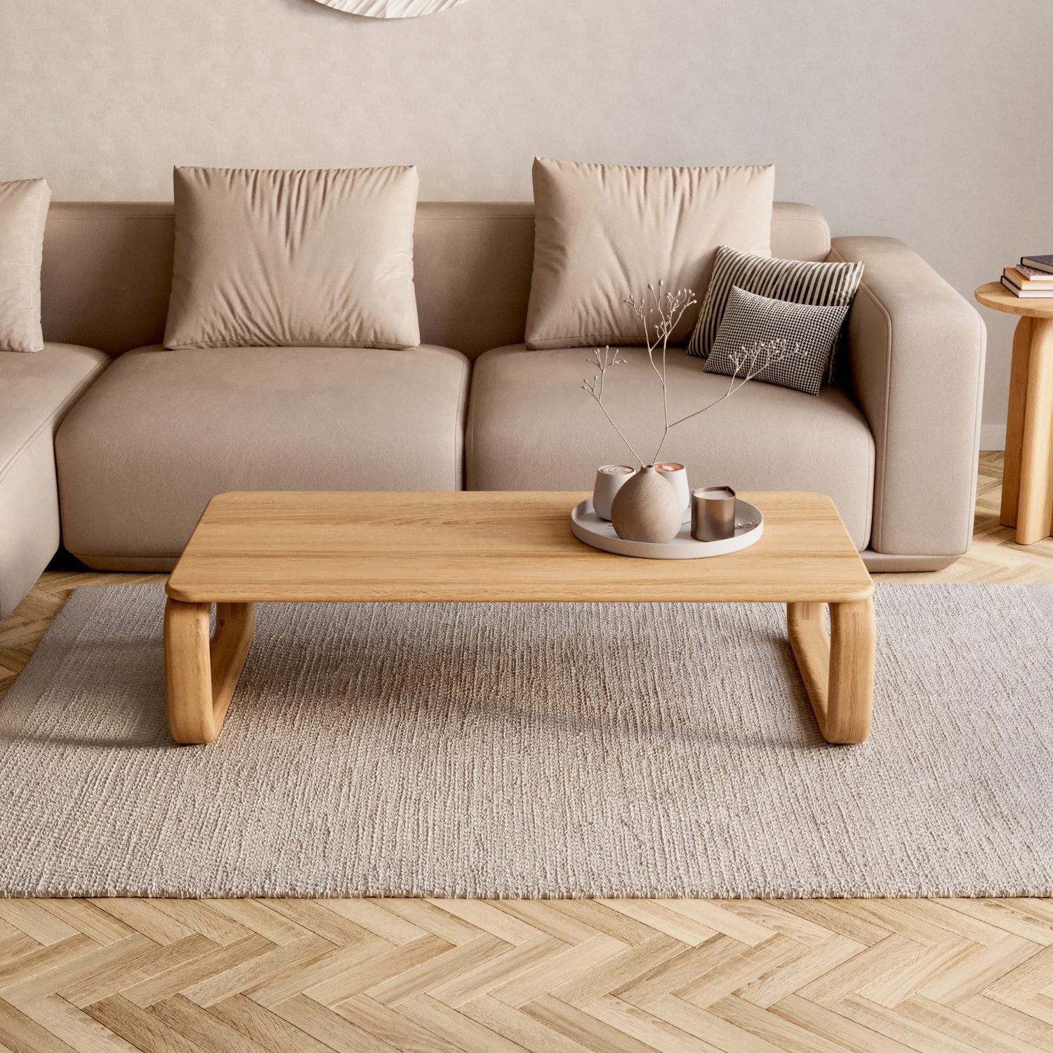 Soffbord i massiv ek 'Vesa'