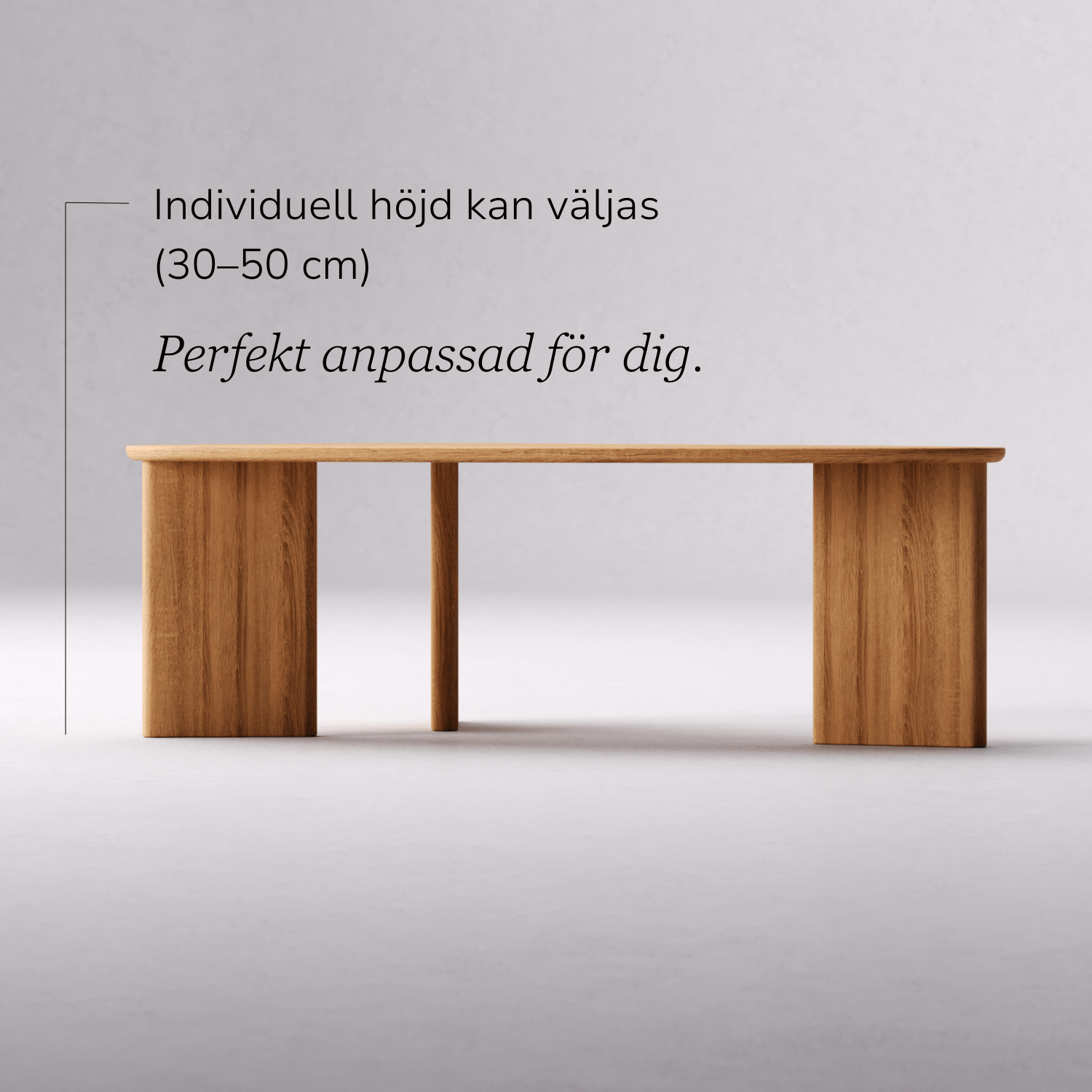 Soffbord i massiv ek 'Tova'