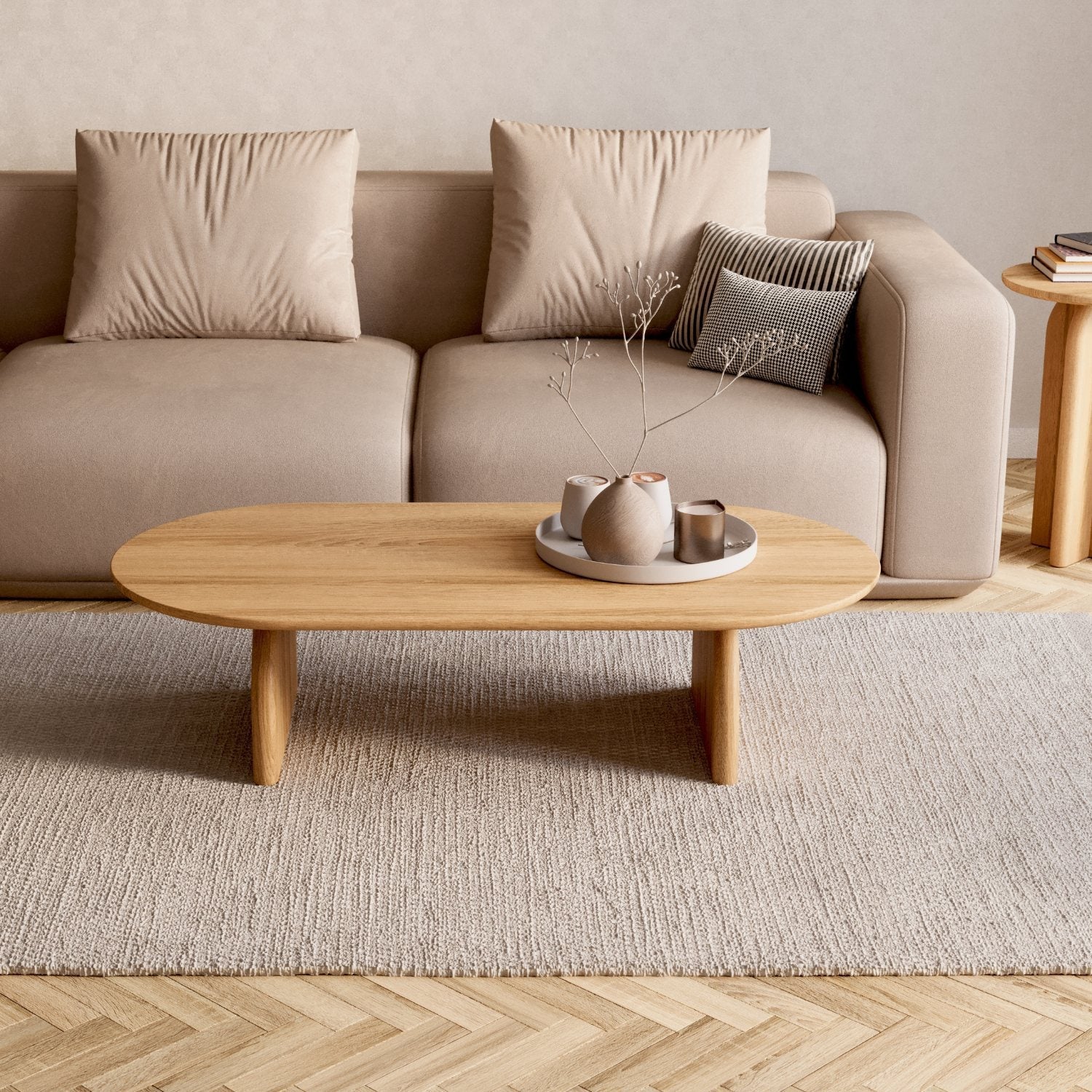 Soffbord i massiv ek 'Runa'