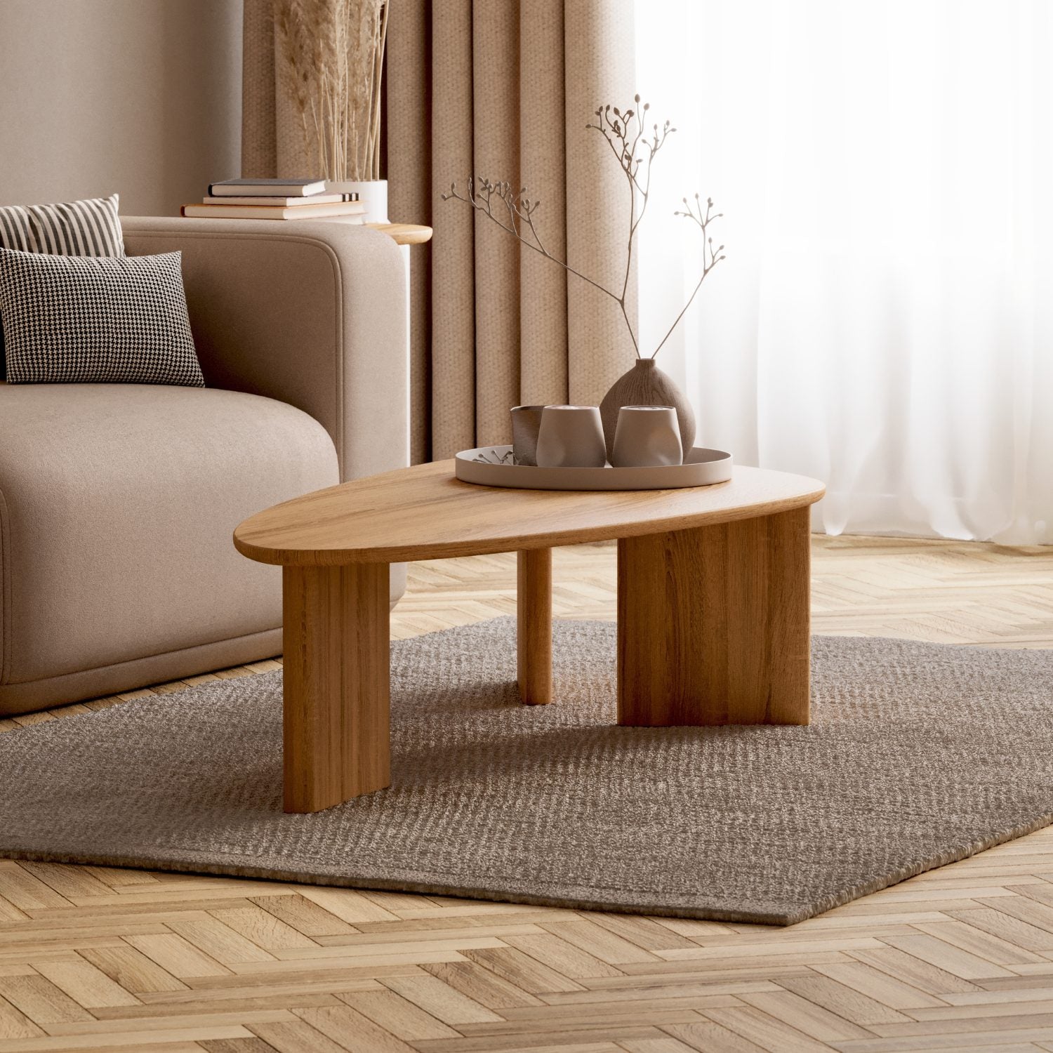 Soffbord i massiv ek 'Tova'