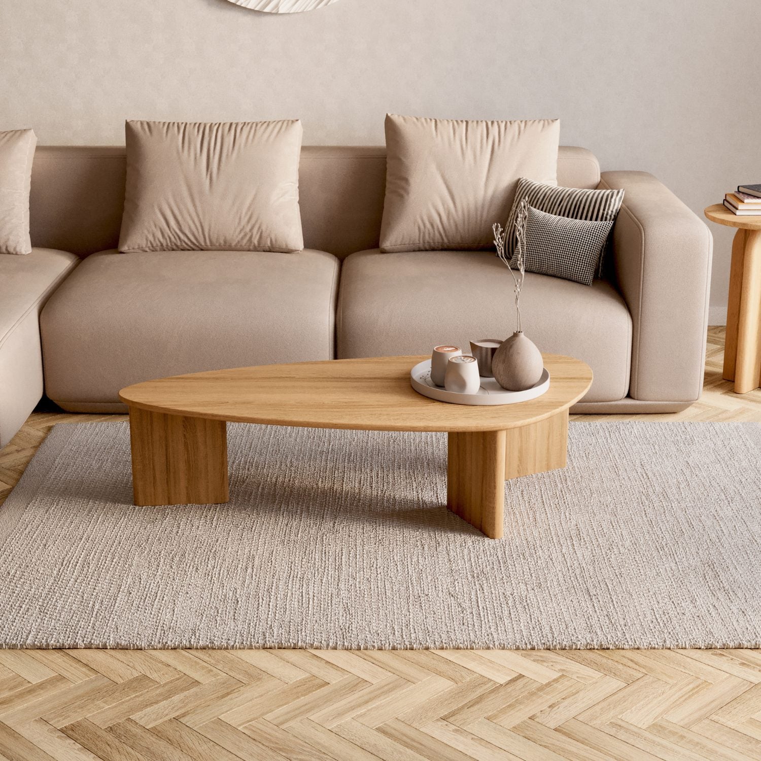 Soffbord i massiv ek 'Tova'